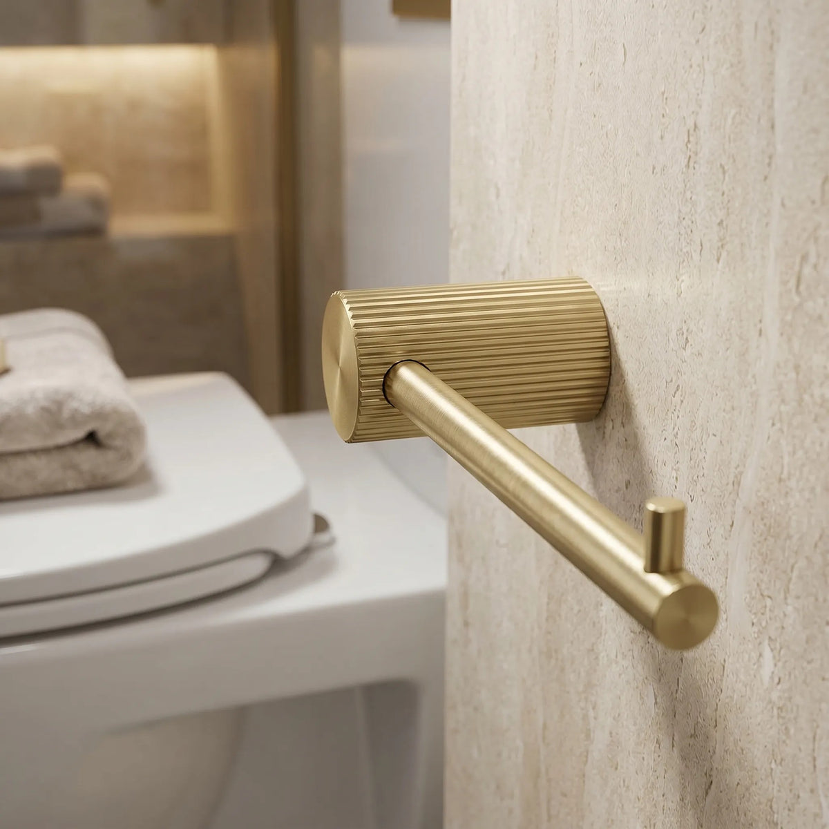 Halter Für Toilettenpapier 64105 SOLO Brush Gold 7