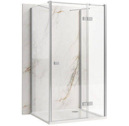 Duschkabine Rea Atlas 100x100 Chrome linke 1