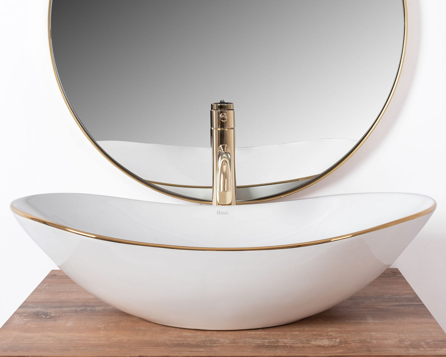 Aufsatzwaschbecken Rea Royal Gold Edge 3