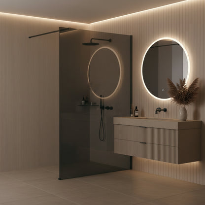 Duschwand Rea Flexi Grey / Titan 100  10