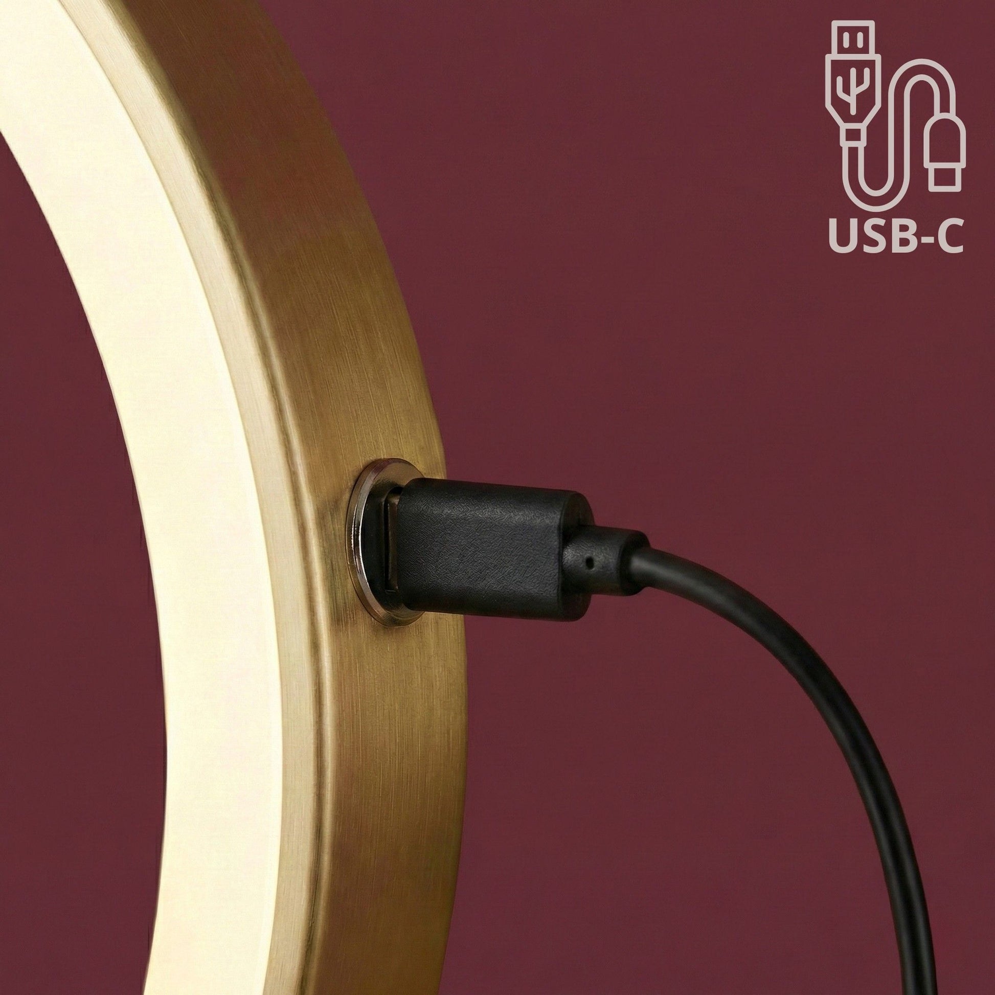 Spiegel LED Glow Brush Gold  9