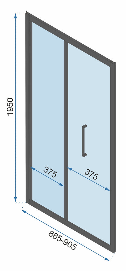 Eckdusche Rapid Fold 100 x 100 7