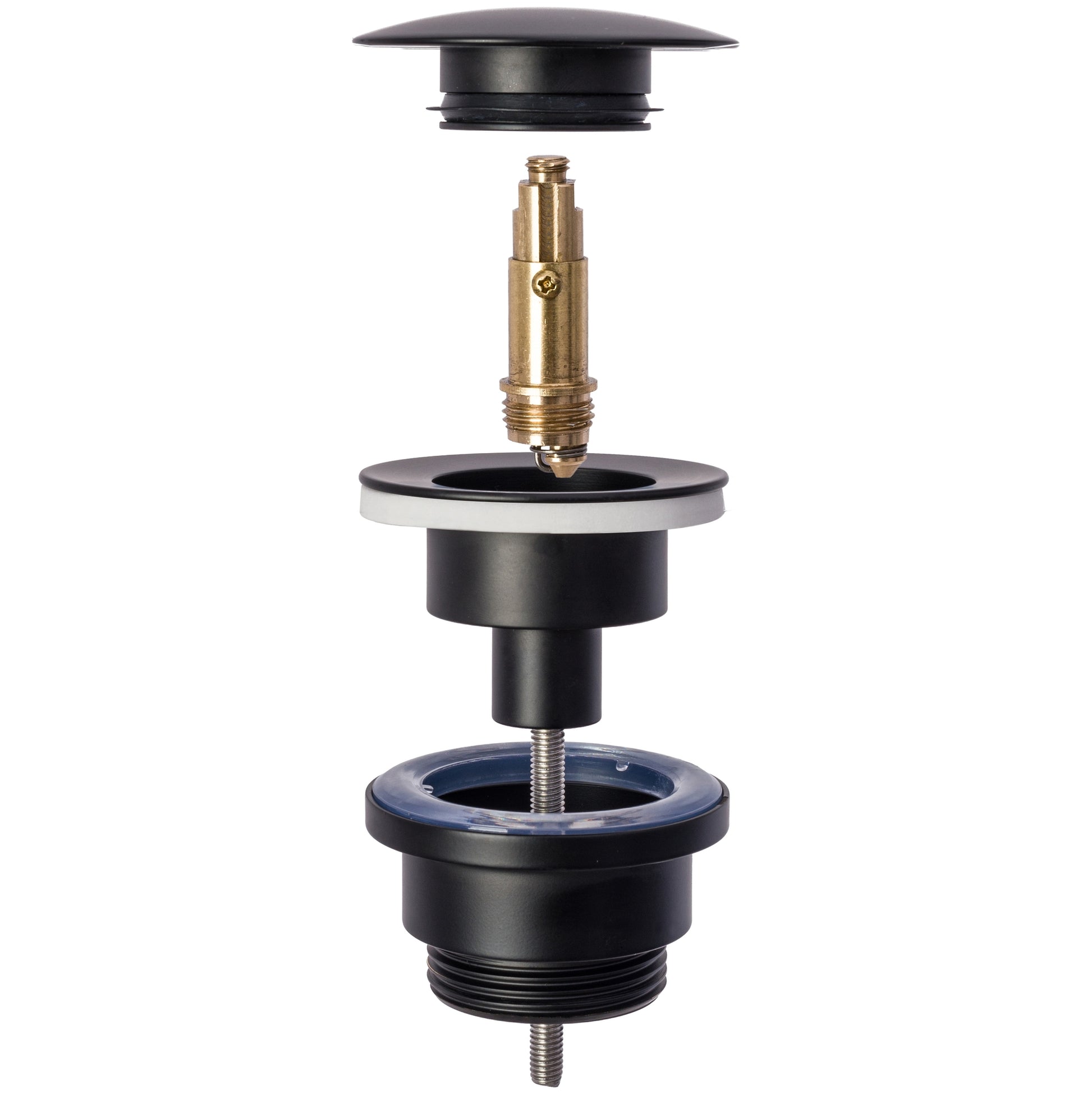 Waschbecken-Siphon Klik-Klak Universal Rea Schwarz Matt  4