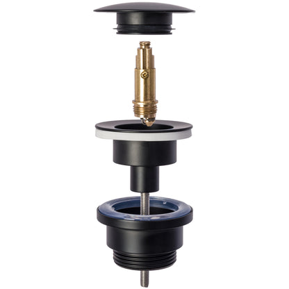 Waschbecken-Siphon Klik-Klak Universal Rea Schwarz Matt  4