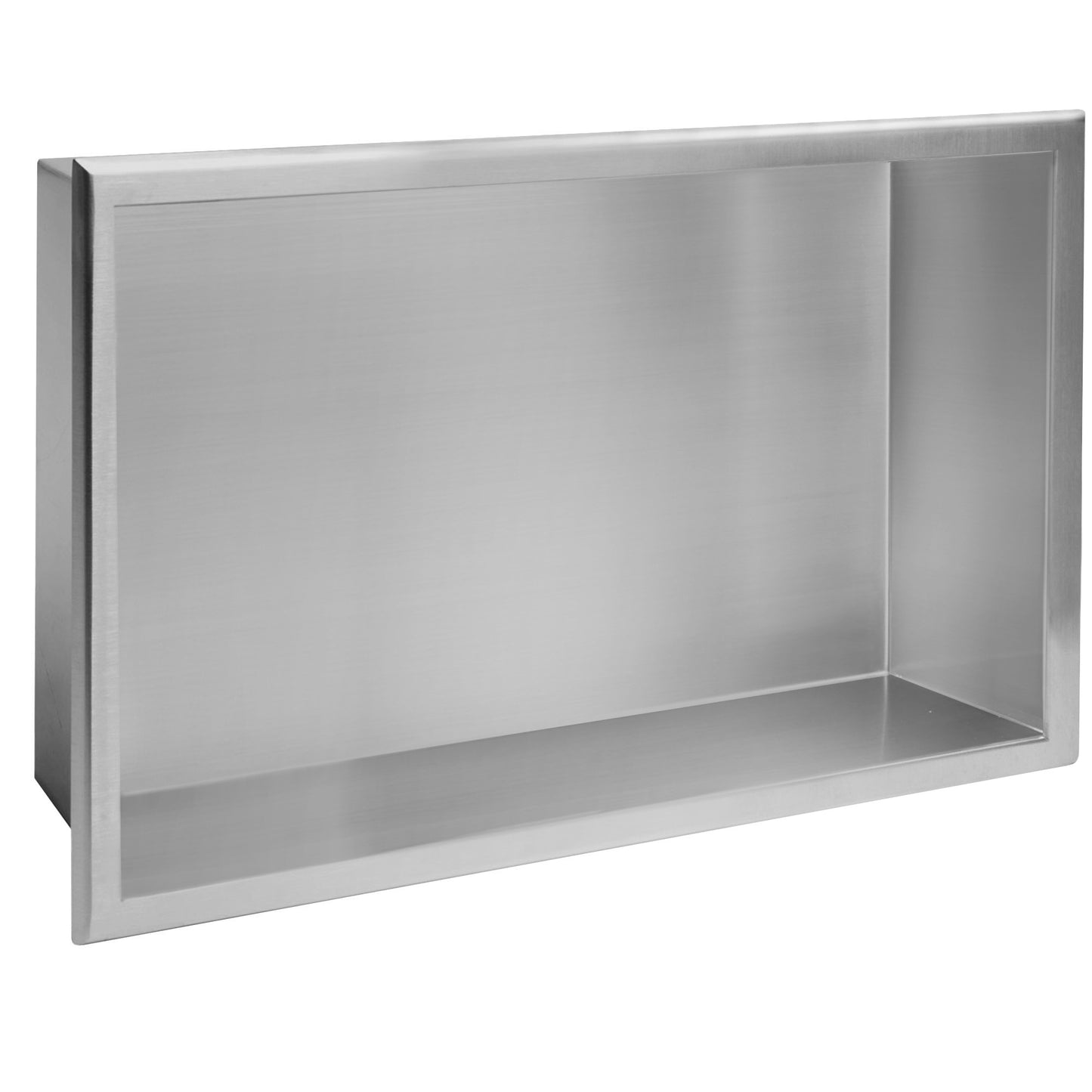 Bathroom Shelf 30x45 Steel Brush  1