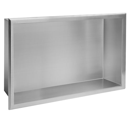 Bathroom Shelf 30x45 Steel Brush  1