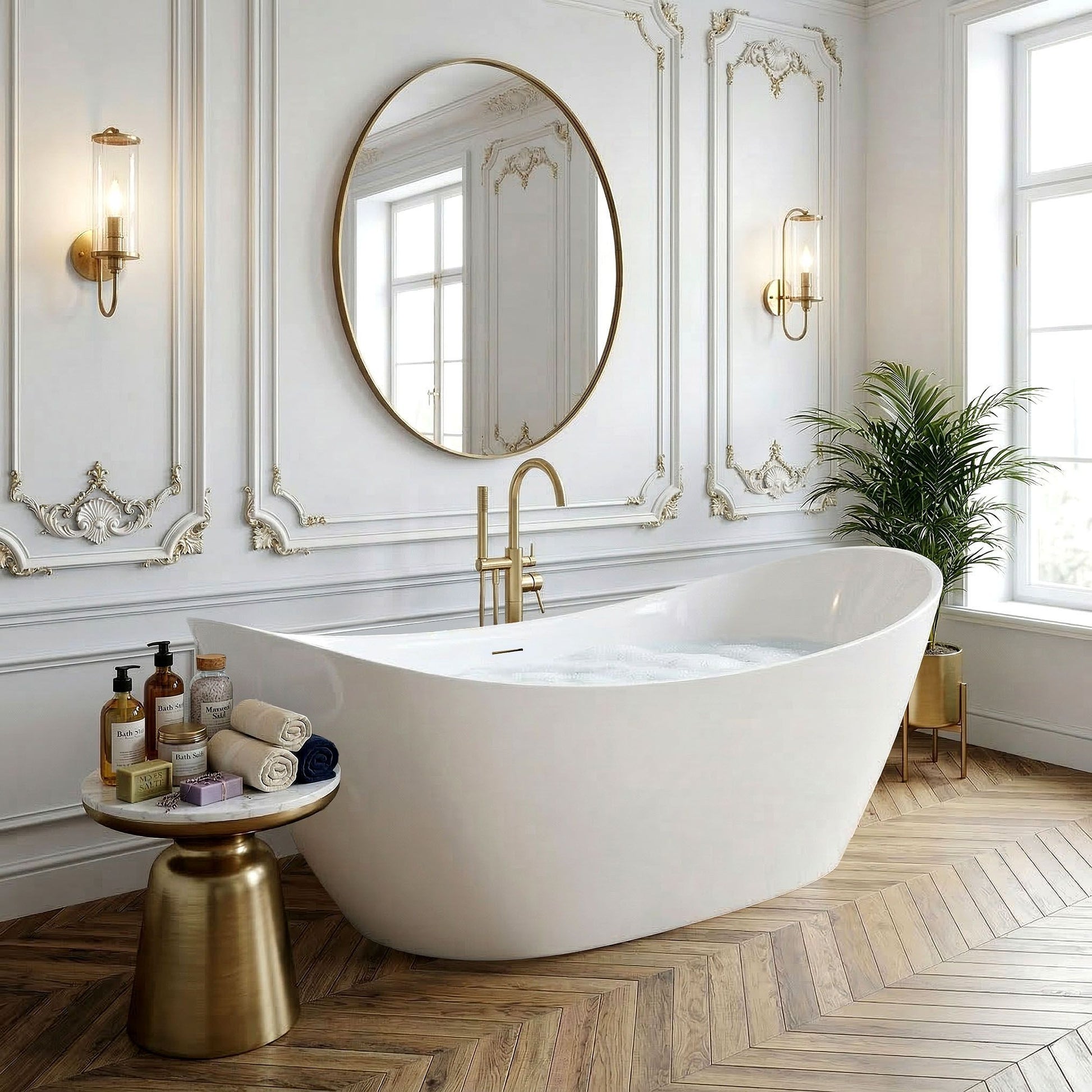 Freistehende Badewanne Rea Ferrano 180 10
