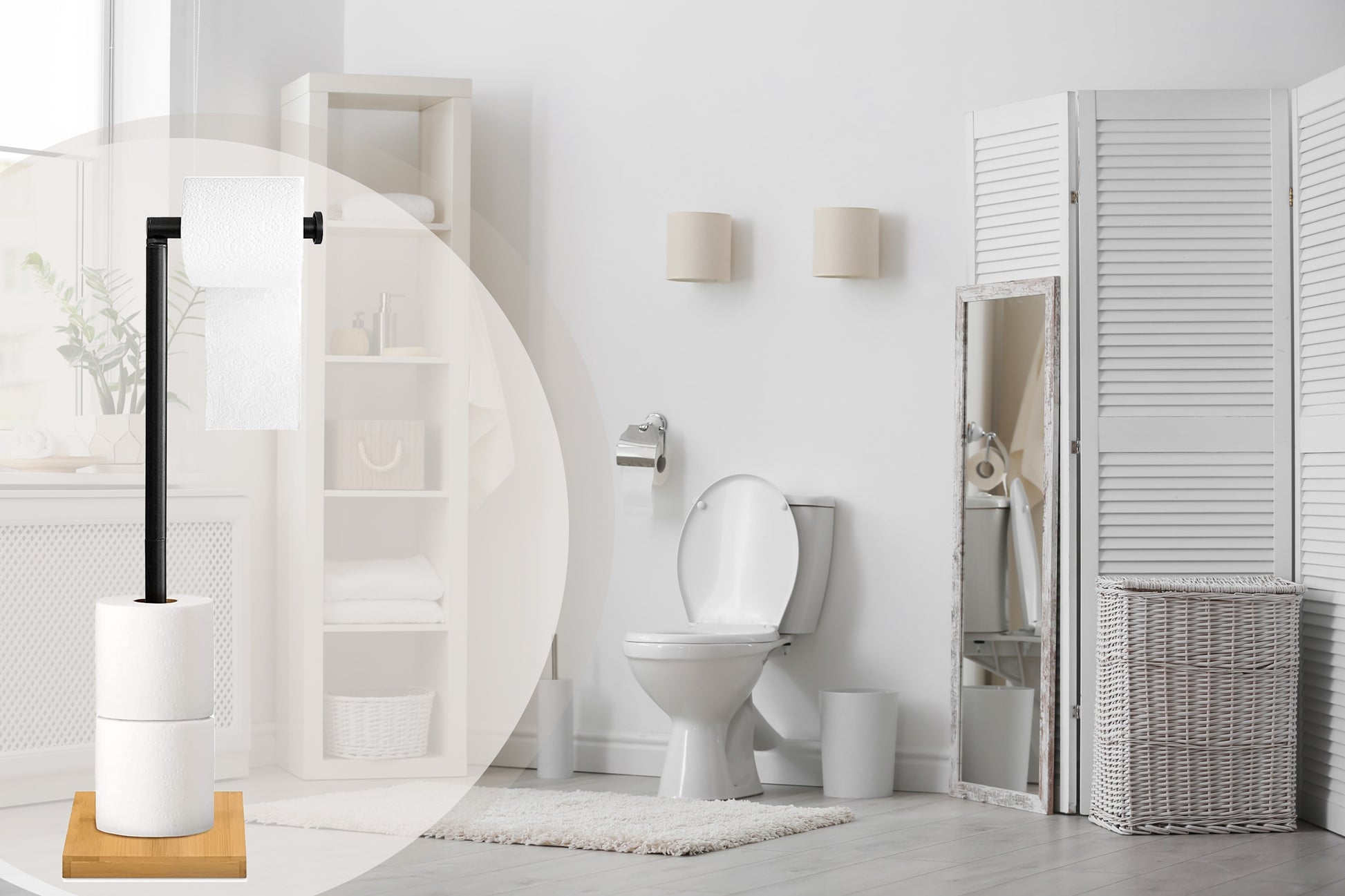 Ständer Für Toilettenpapier Black P70505  5