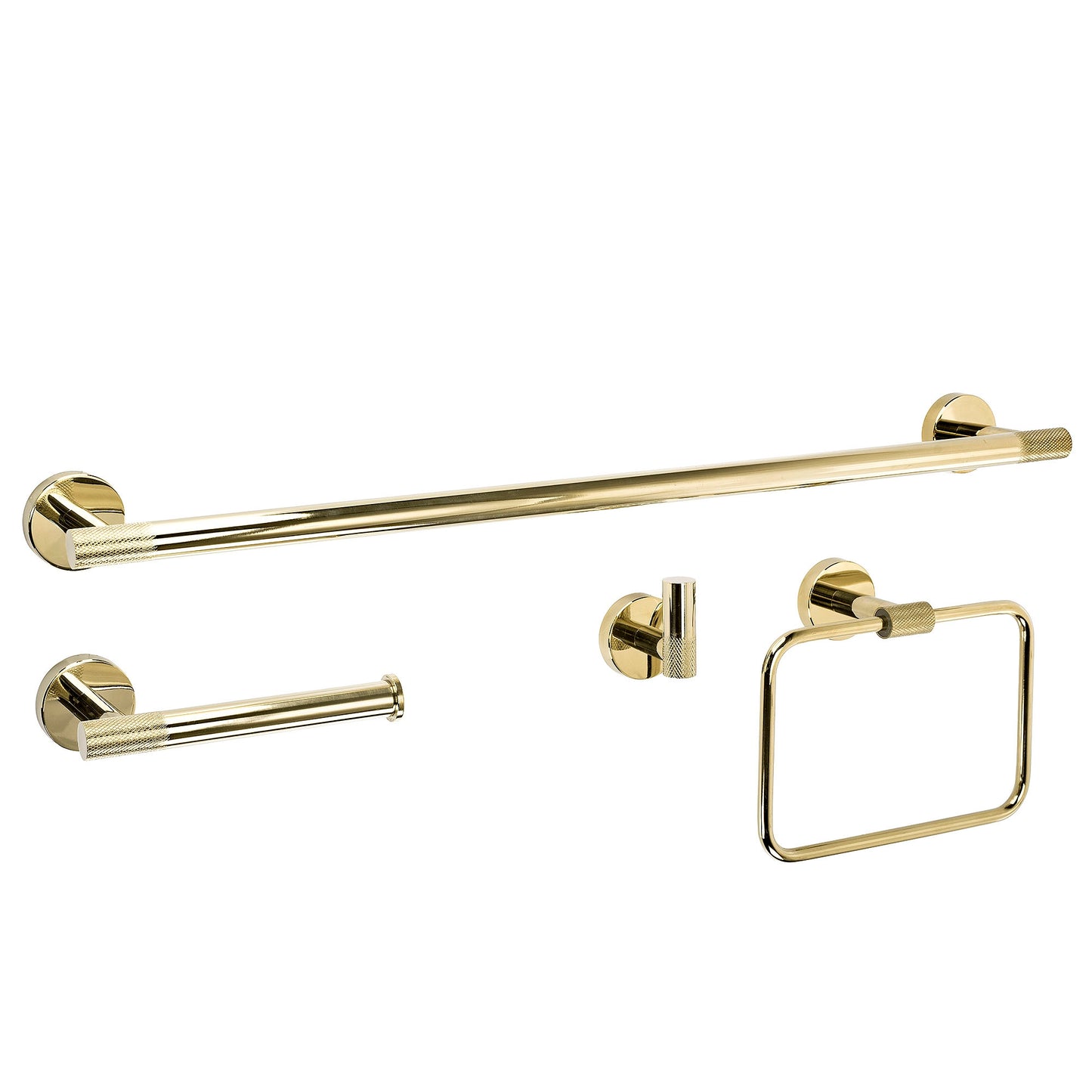 Badezimmer-accessoire-set Grid Gold 4-teilig  7