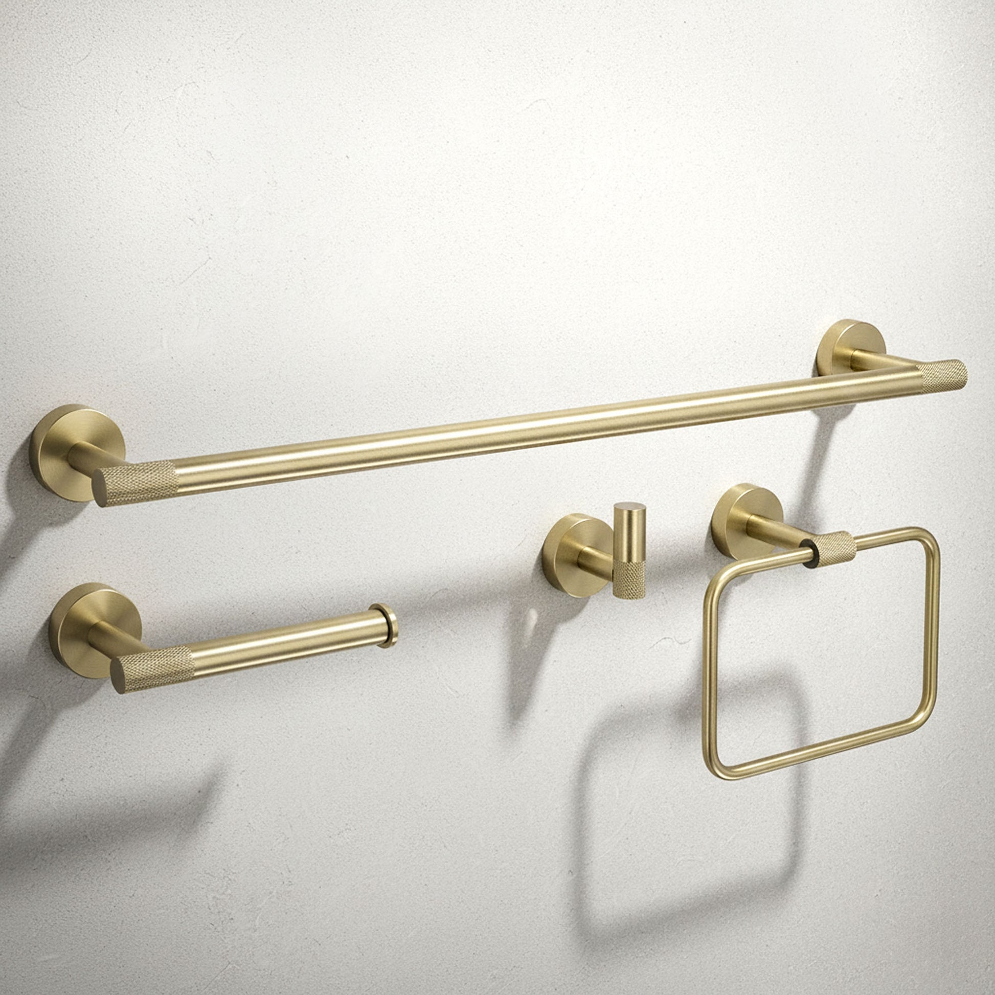 Badezimmer-accessoire-set Grid Brush Gold 4-teilig  1