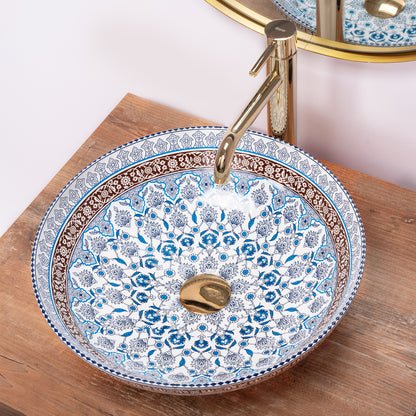 Aufsatzwaschbecken REA ARTE BLUE  2