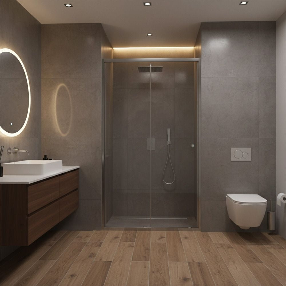 Duschtür Rea Primo Slide 130 Chrome  4