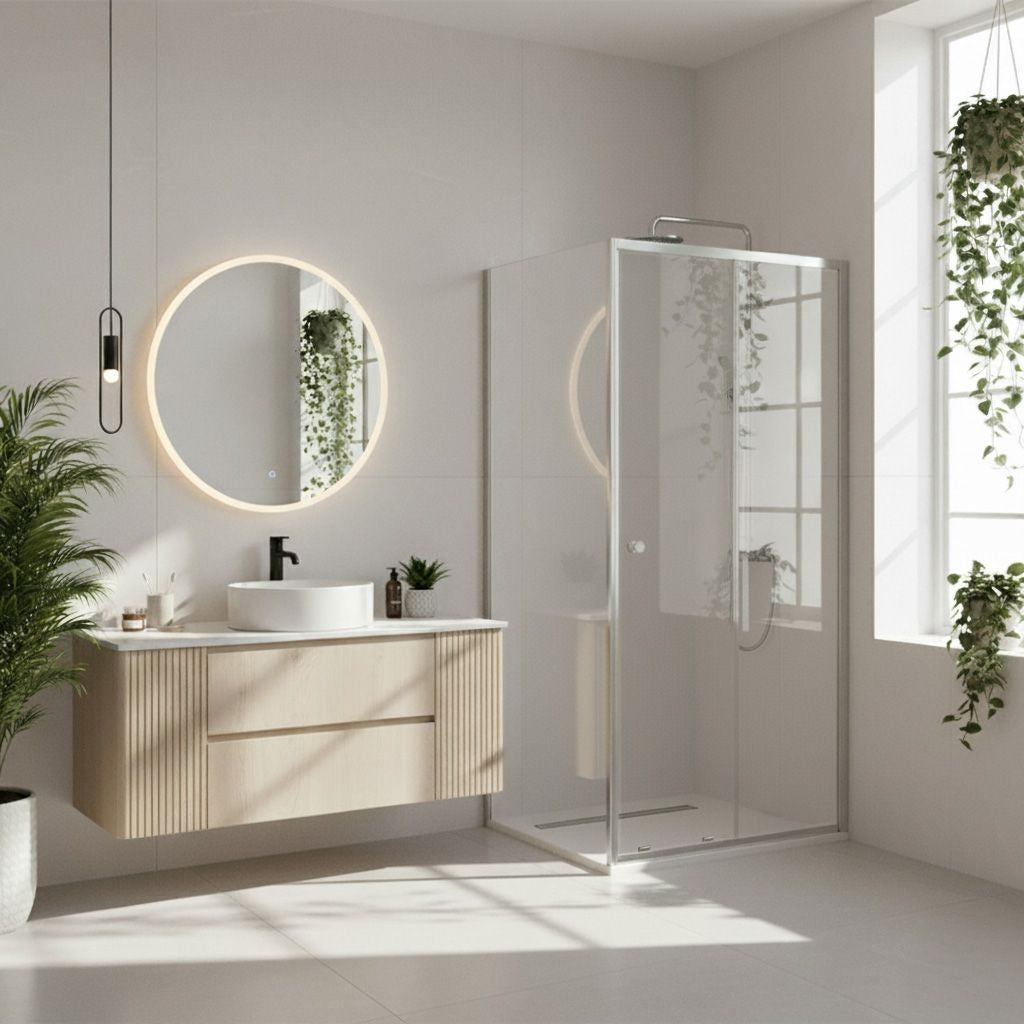 Duschkabine Rea Primo Slide 100x100 Chrome  3