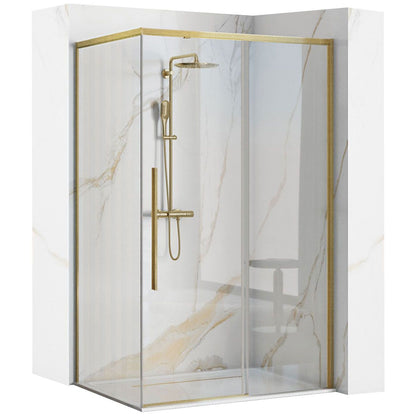 Duschkabine SOLAR GOLD Brush 120x90  1