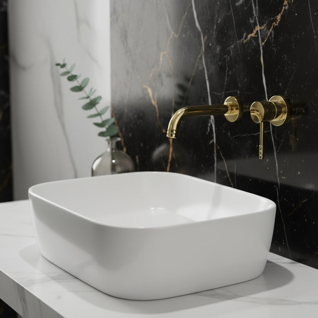 Unterputz Armatur Rea Lungo Diamond Gold + Box  4