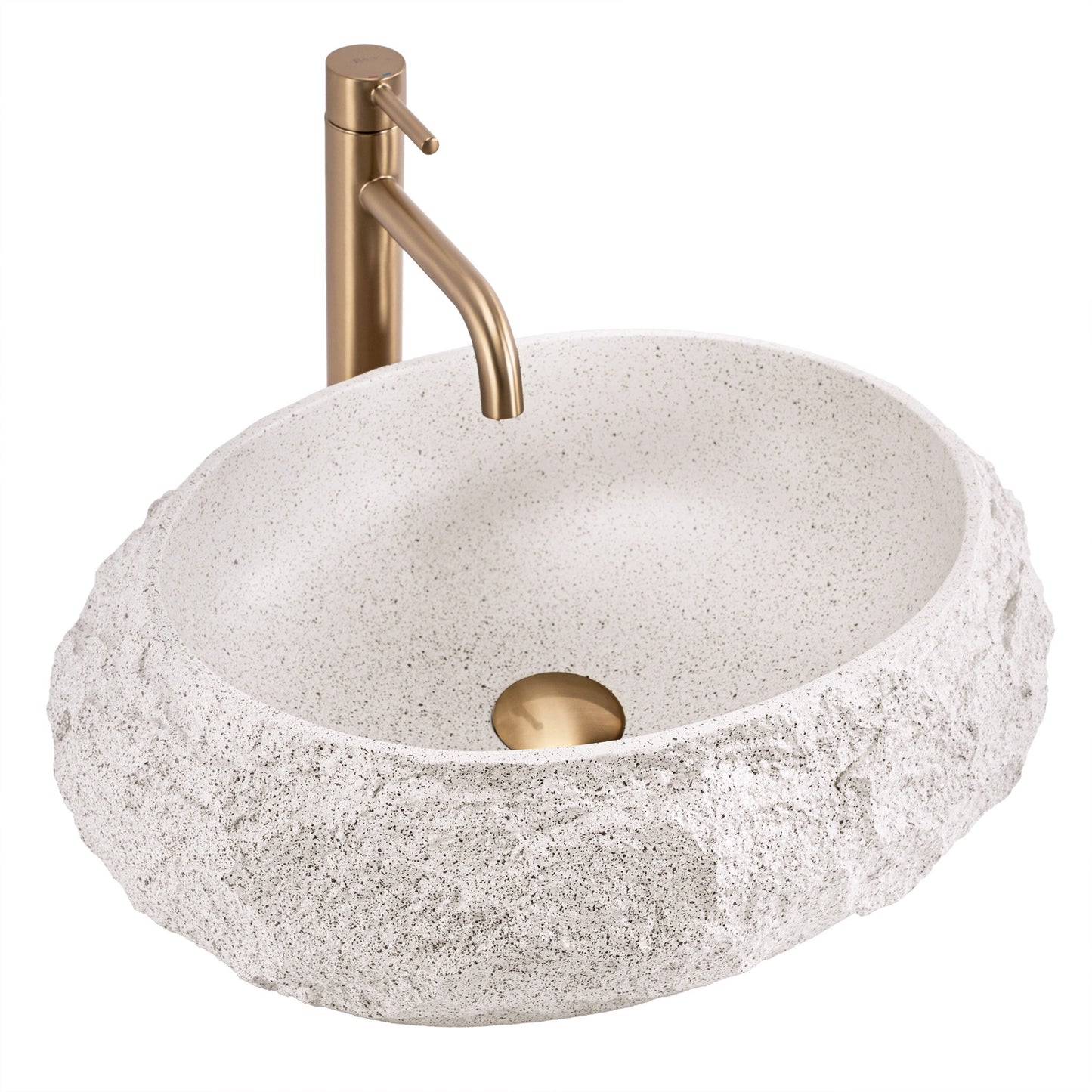 Aufsatzwaschbecken Rea Mika Beige  2