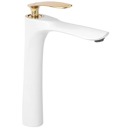 Waschbeckenarmatur Rea Orbit White Gold High  1