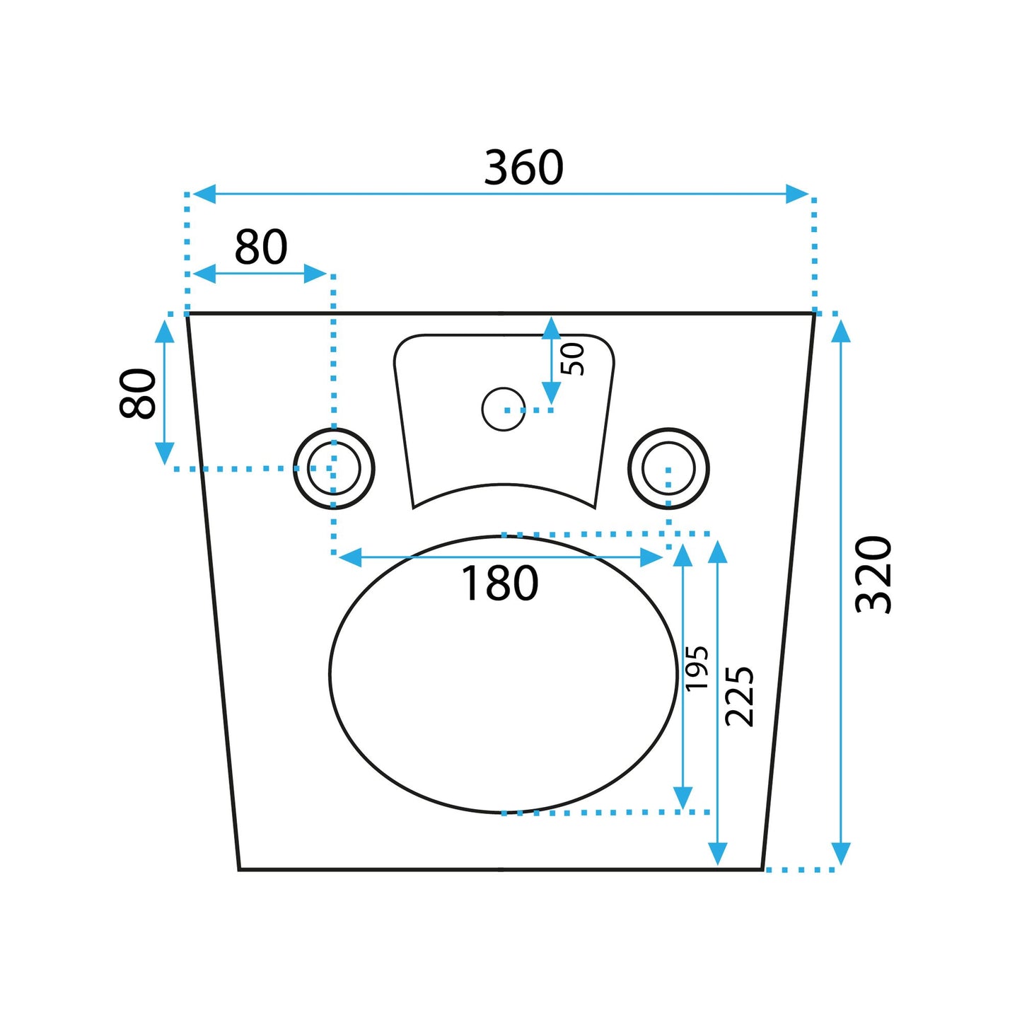 WC Schüssel Carlo Flat Mini Rimless + Bidet Carlo Mini 12