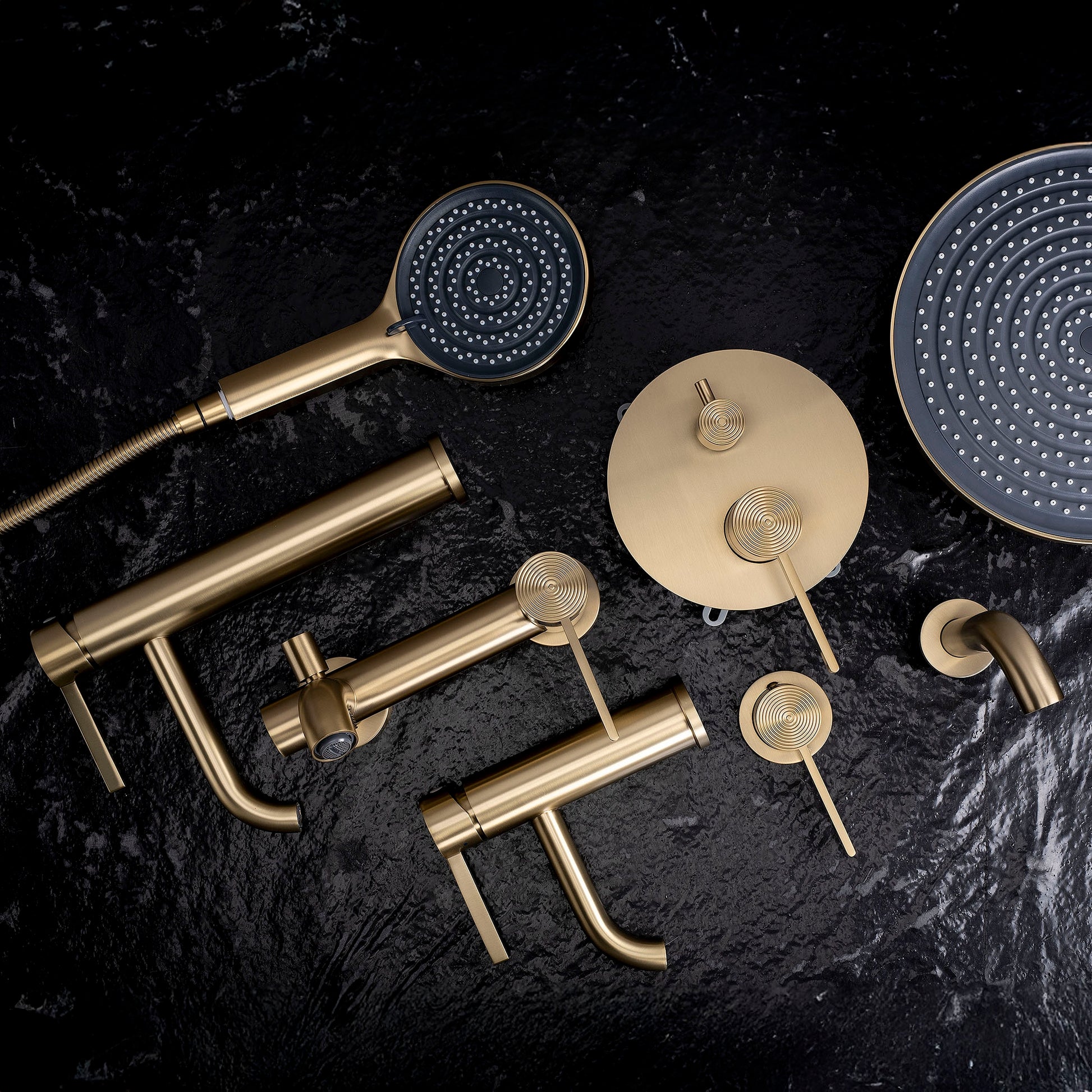 Unterputz Duschset Rea Foster Brush Gold + Box  3