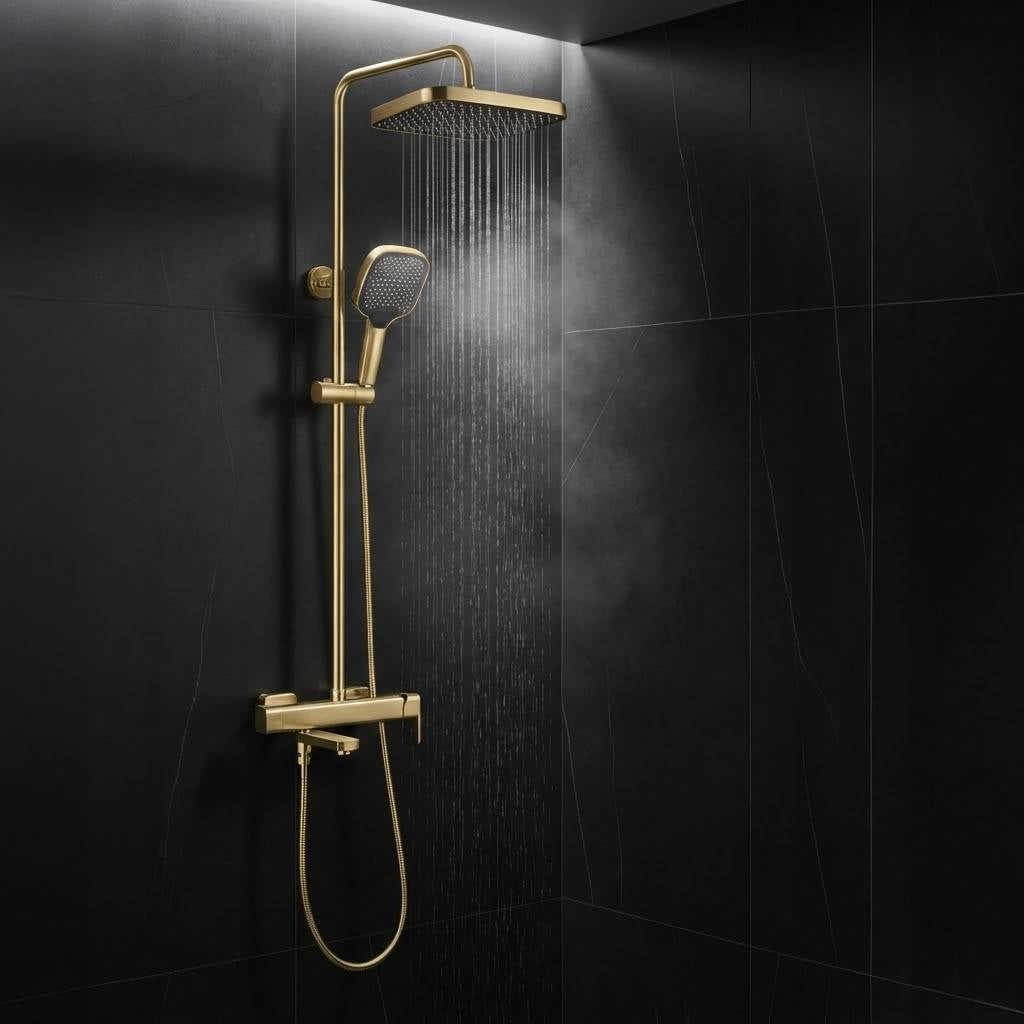 Duschgarnitur Rea Arlo Brush Gold  6