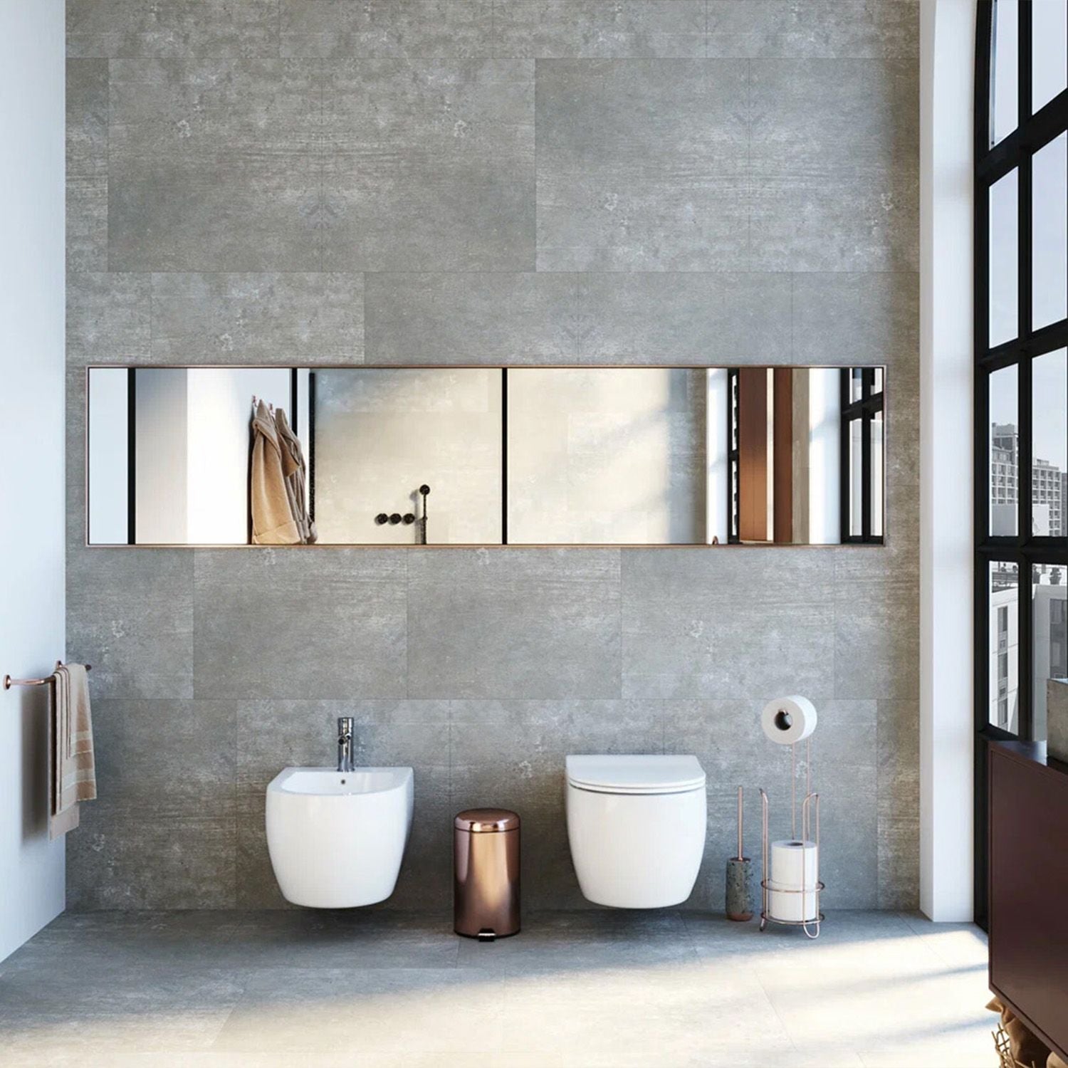 WC Schüssel Carlo Flat Mini Rimless + Bidet Carlo Mini 7