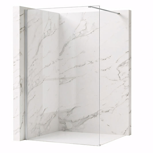 Duschwand Rea Flexi Transparent / Chrome 130  1