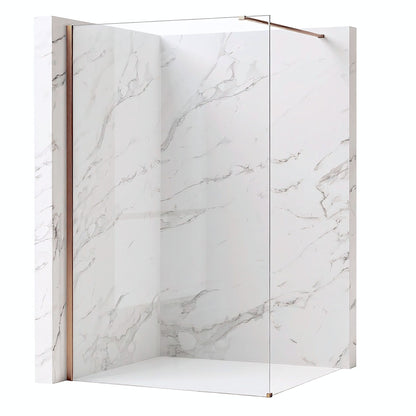 Duschwand Rea Flexi Transparent / Brush Copper 100  2
