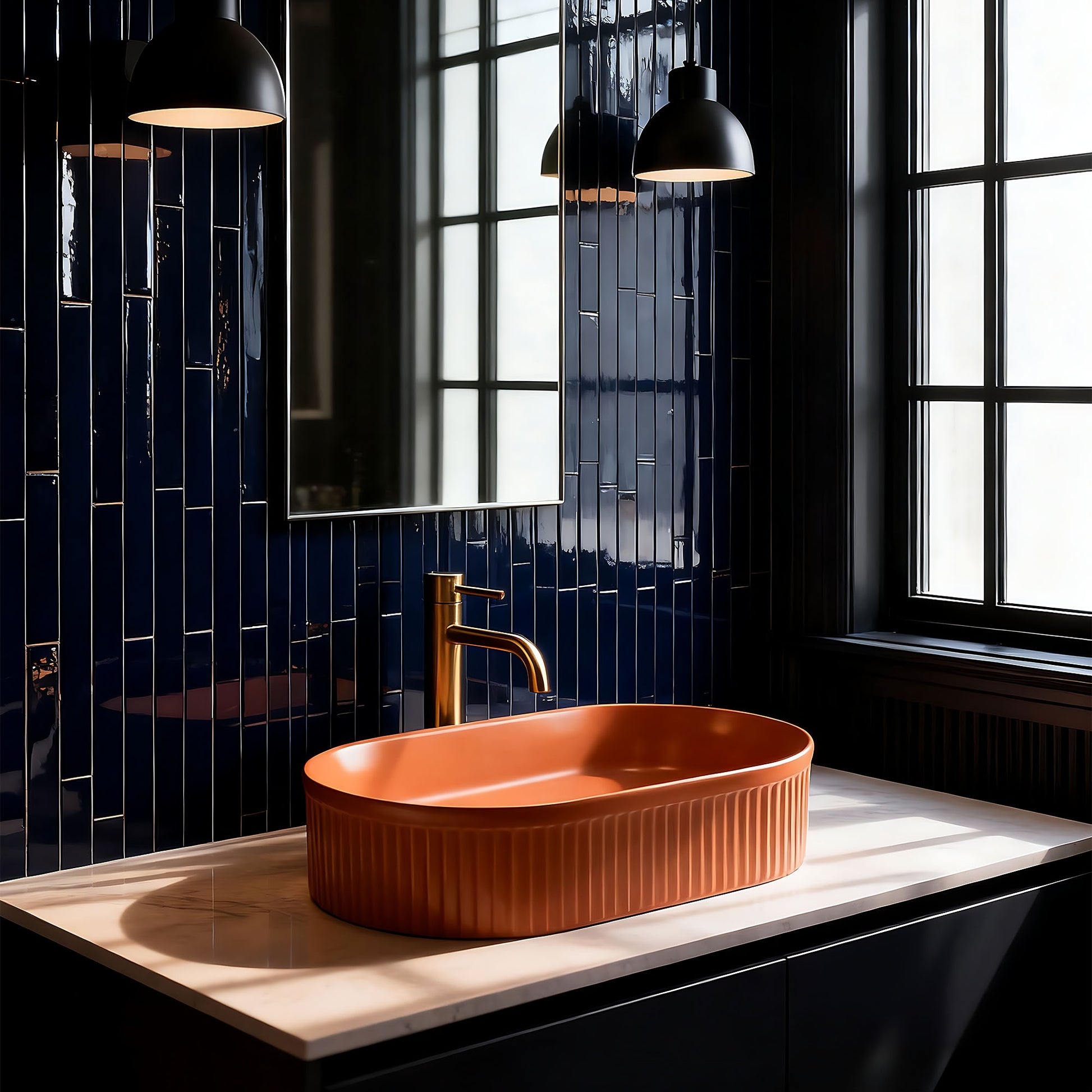 Aufsatzwaschbecken Rea Vanda Cinnamon Matt  11