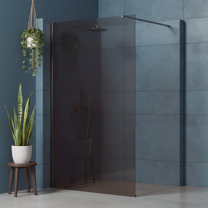 Duschwand Rea Flexi Brown / Titan 110  1