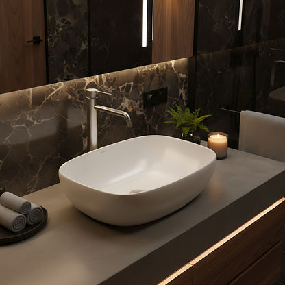 Waschbeckenarmatur Rea Foster Brush Nickel High  10