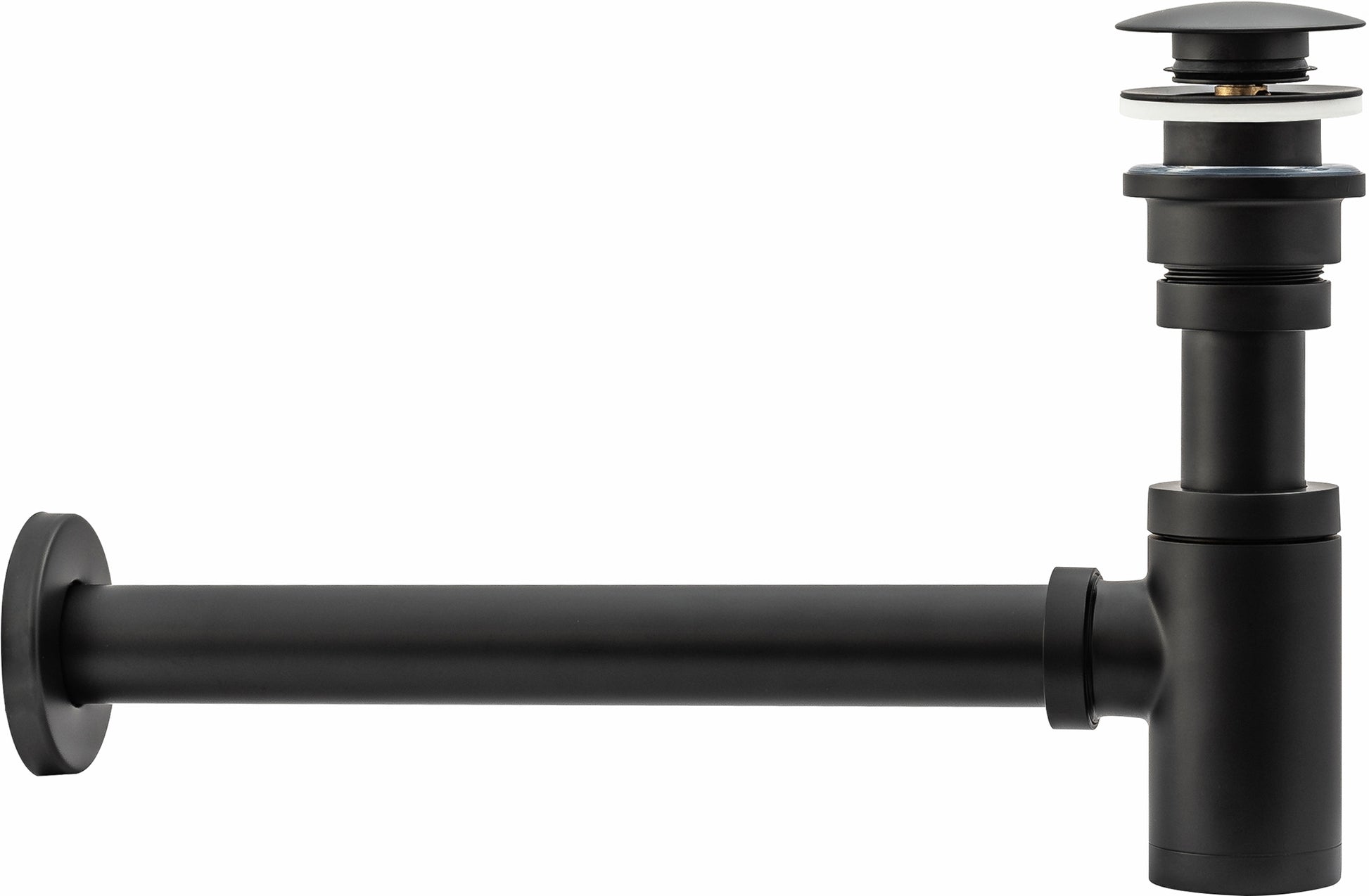 Waschbecken-Siphon Klik-Klak Universal Rea Schwarz Matt  2