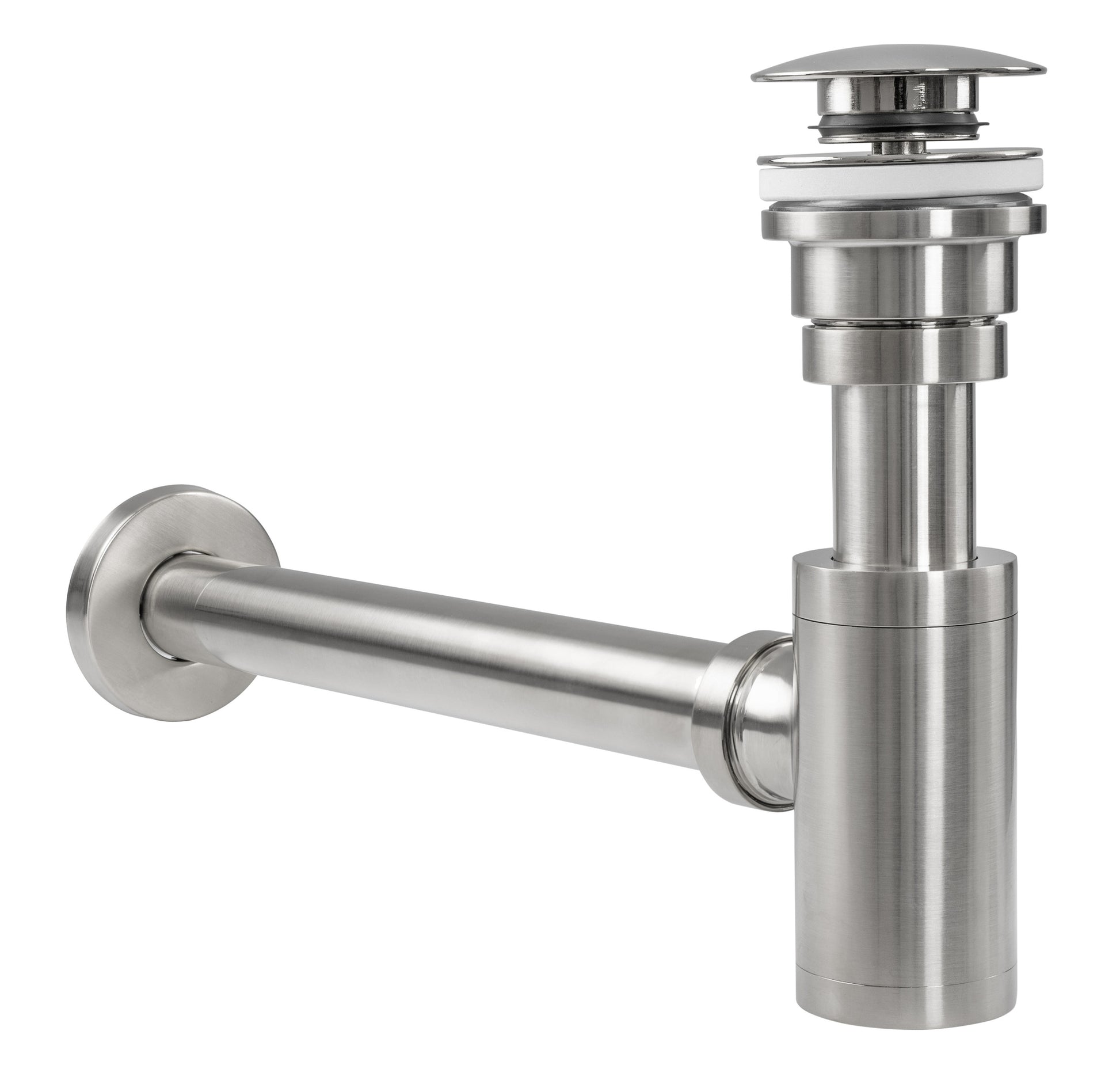 Siphon Klik-Klak Universal REA BRUSH NICKLE INOX  3