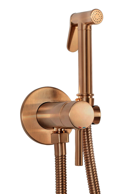 Bidetarmatur  Lungo Loop Copper Brush  1