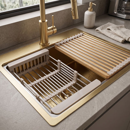 Küchenspülen-Zubehörset 3-teilig REA Beige 2