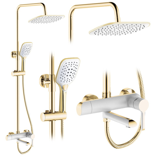 Duschgarnitur REA MELIA WHITE GOLD 1