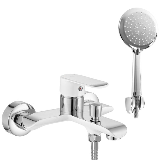 Wannenarmatur REA BLOOM White Chrome  1