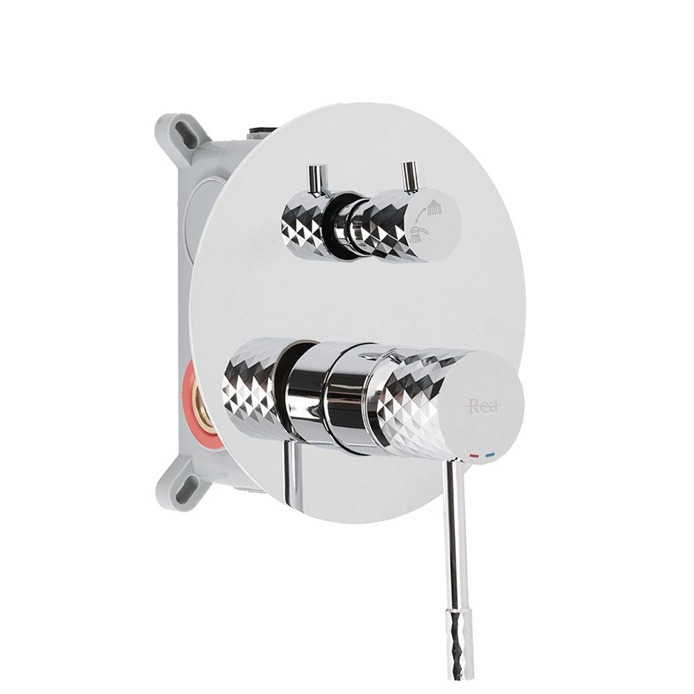 Unterputz Duschset Rea Lungo Diamond Chrome + Box  7