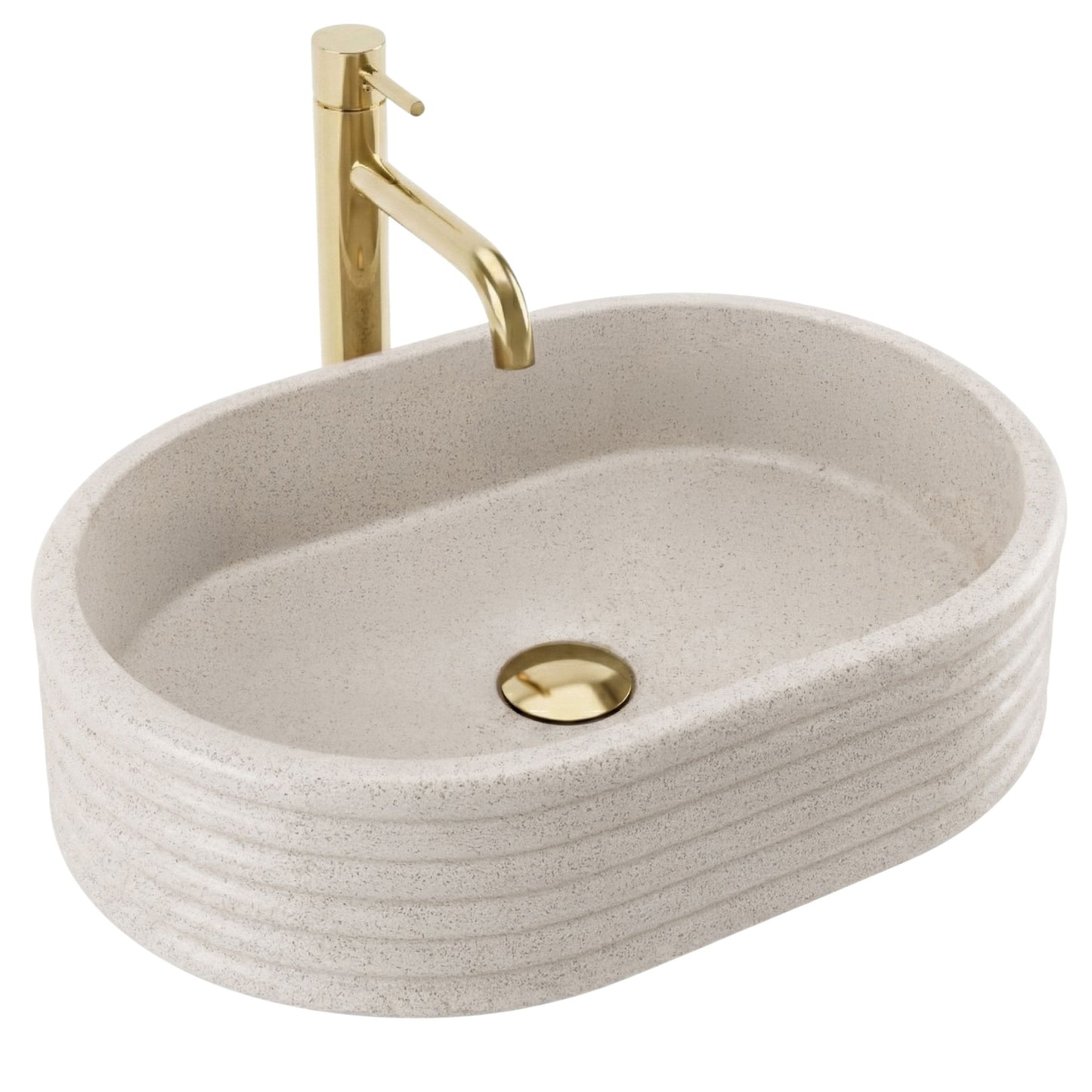 Aufsatzwaschbecken Rea Nicoletta Beige  9