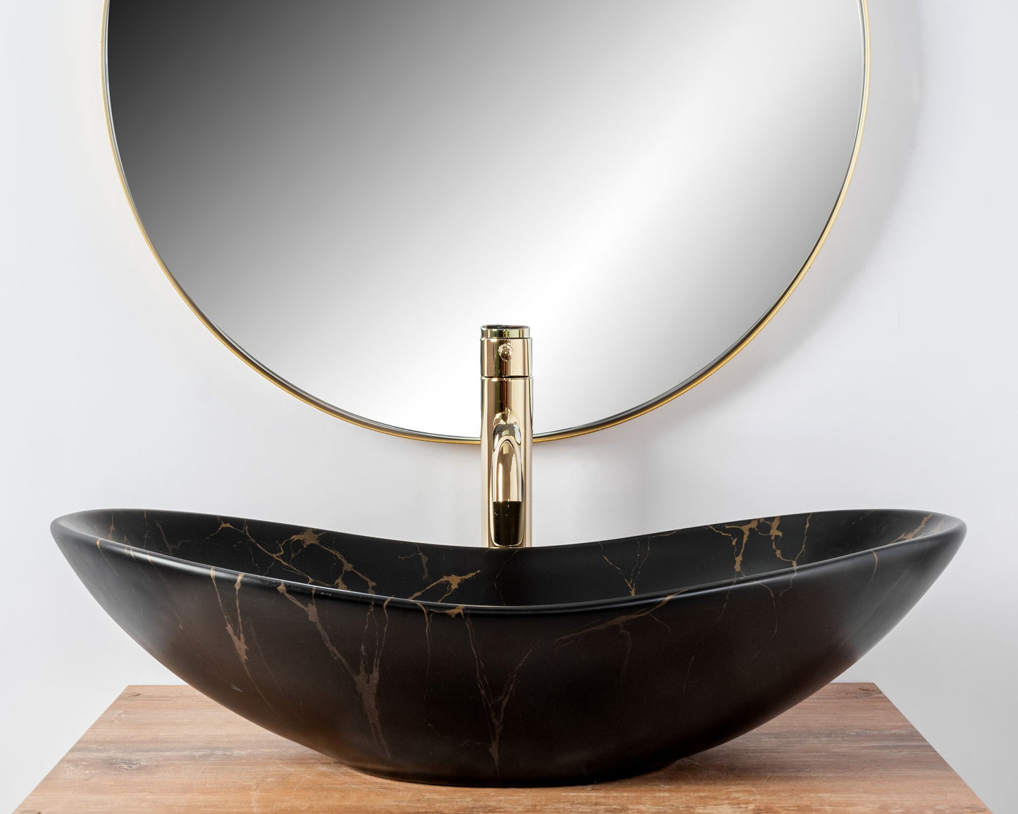 Aufsatzwaschbecken Rea Royal 60 Black Marble Mat 3