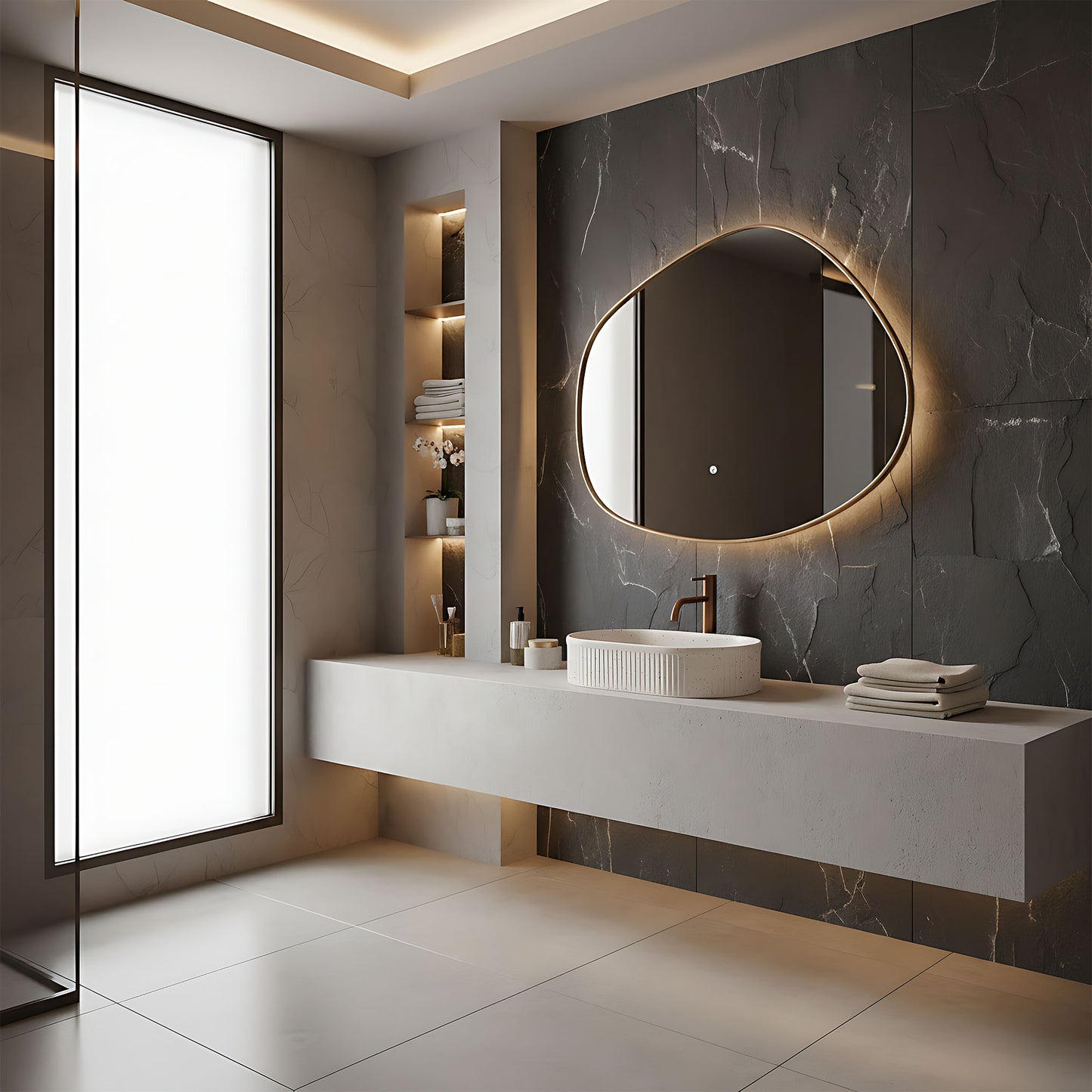 Aufsatzwaschbecken Rea Vanda Sandy  7