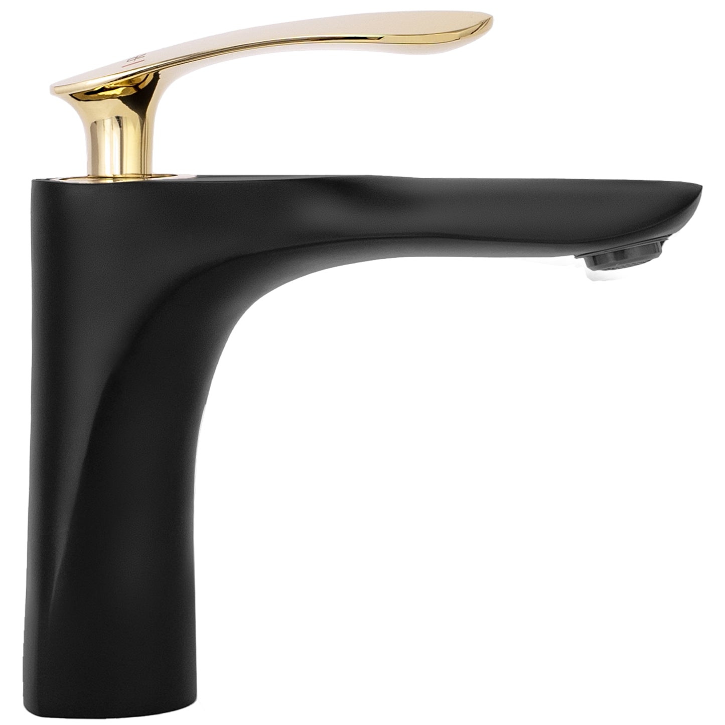 Waschbeckenarmatur Rea Orbit Black Gold low  3