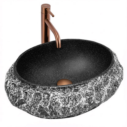 Aufsatzwaschbecken Rea Mika Gabro Black  9