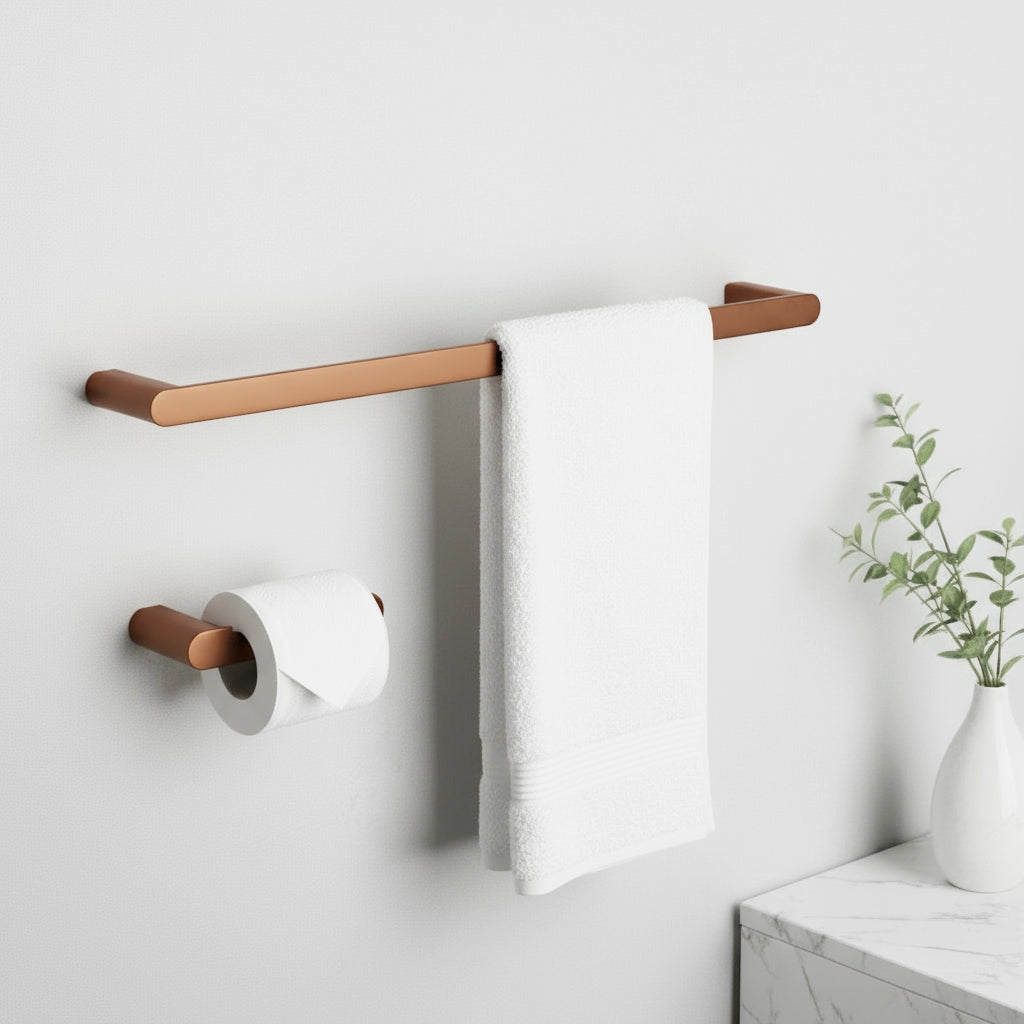 Badezimmer-accessoire-set Mati Brush Copper 4-teilig  3