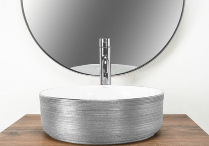 Aufsatzwaschbecken Rea Sami Brush Silver  3