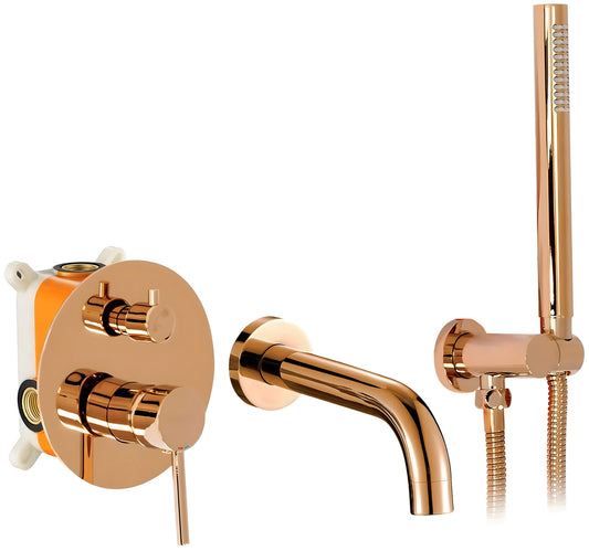 Unterputz Wannenarmatur Rea Lungo Copper +IBOX  1