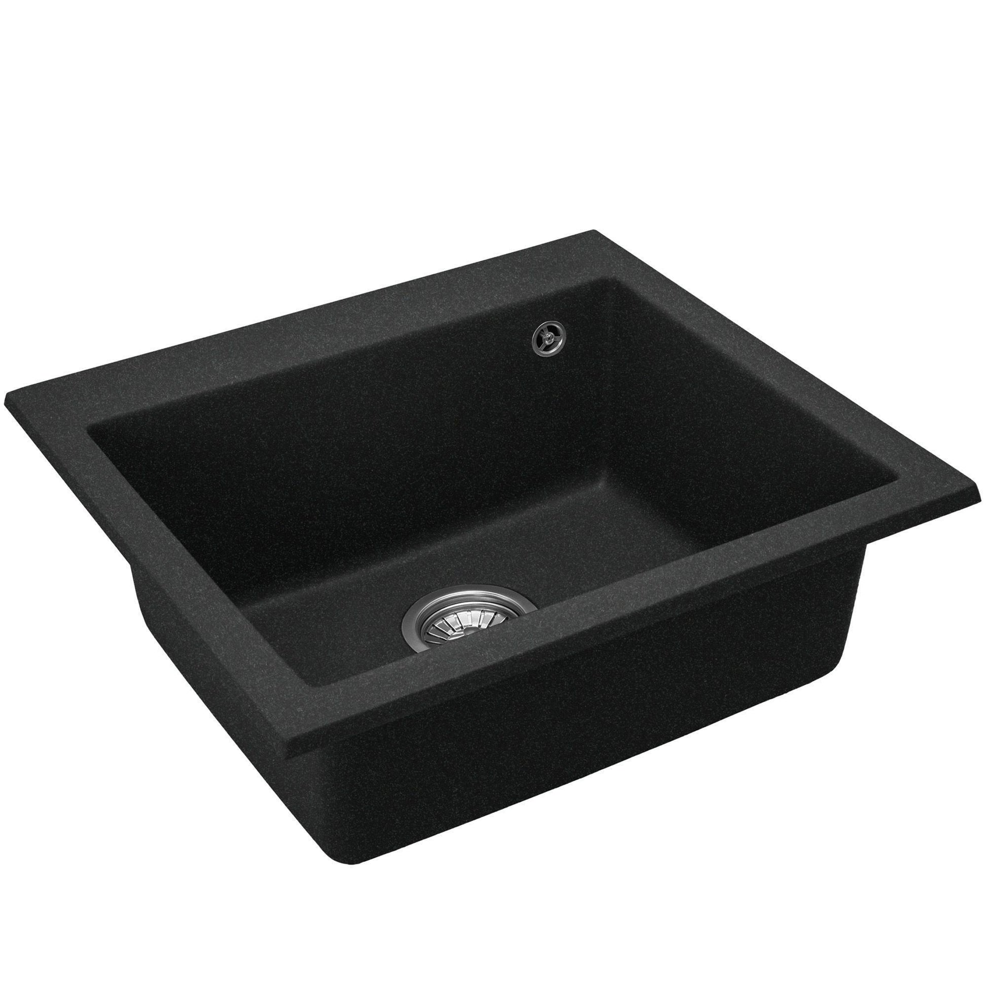 Spülbecken granit West XL black METALLIC 2