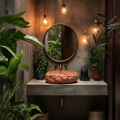 Aufsatzwaschbecken Rea Mika Terracotta  6
