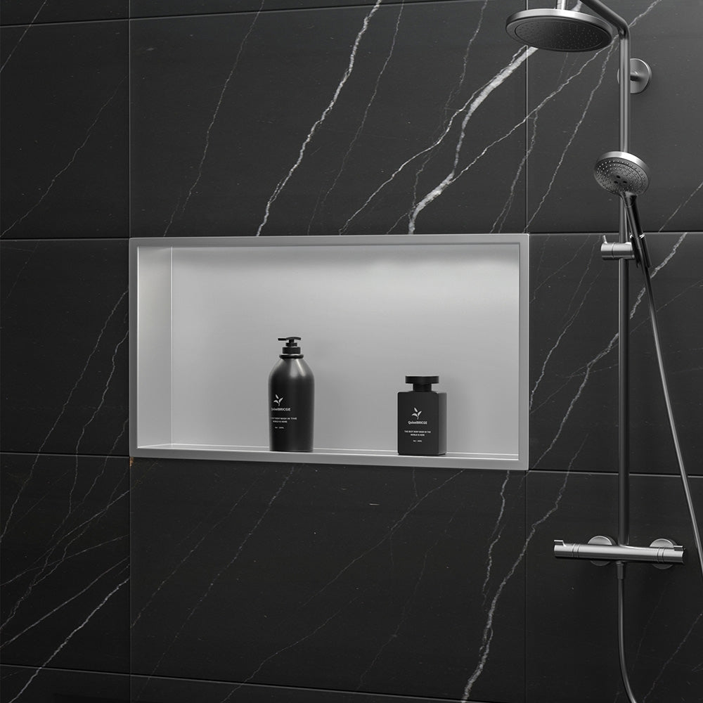 Bathroom Shelf 30x60 Steel Brush  2