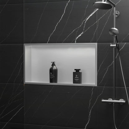 Bathroom Shelf 30x60 Steel Brush  2