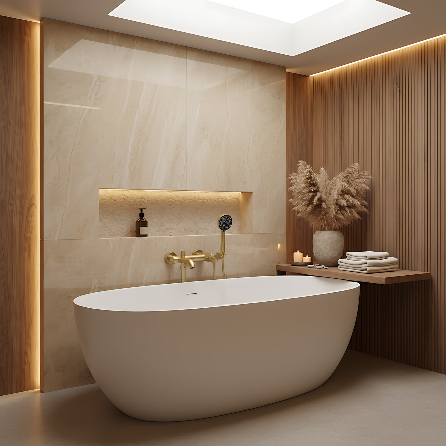 Wannenarmatur Rea Foster Gold Brush  3